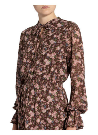 Freebird Kleid Defne mit Glitzergarn, Braun