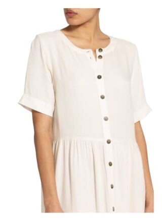 Freequent Kleid Fqlinen mit Leinen, Beige