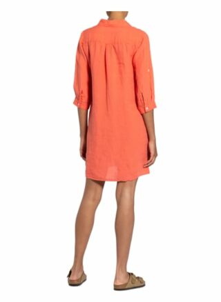 Frieda&Freddies Leinenkleid mit 3/4-Arm, Orange
