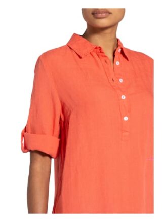 Frieda&Freddies Leinenkleid mit 3/4-Arm, Orange