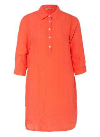 Frieda&Freddies Leinenkleid mit 3/4-Arm, Orange