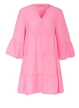 Frieda&Freddies Leinenkleid mit 3/4-Arm, Pink