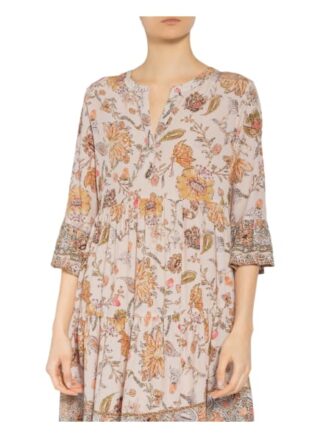Frogbox Kleid mit 3/4-Arm, Beige