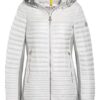 Fuchs Schmitt Steppjacke im Materialmix, Weiß