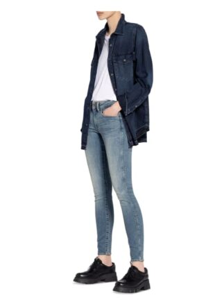 G-Star Raw Skinny Jeans Midge Zip Mid, Blau