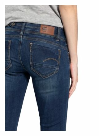 G-Star Raw Straight Jeans Midge Saddle, Blau
