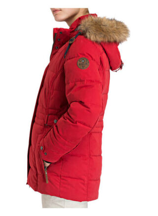 G.I.G.A. Dx By Killtec Parka Oiva mit Kunstpelzbesatz, Rot
