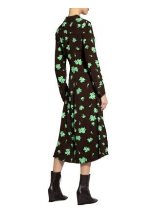Ganni Hemdblusenkleid, Schwarz