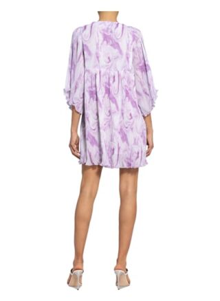 Ganni Kleid mit 3/4-Arm, Lila