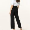 Ganni Marlenehose Damen, Schwarz