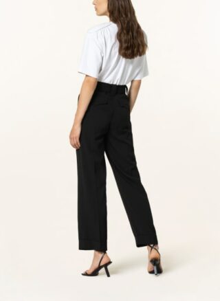 Ganni Marlenehose Damen, Schwarz