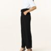 Ganni Marlenehose Damen, Schwarz