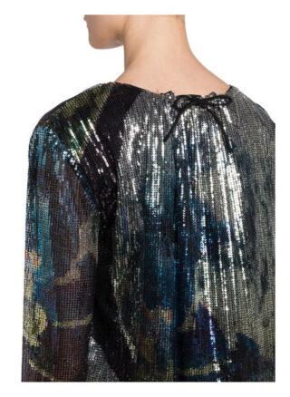Ganni Paillettenkleid, Silber