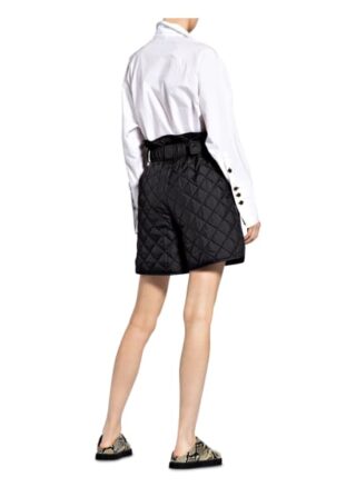 Ganni Paperbag-Shorts, Schwarz