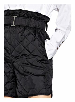 Ganni Paperbag-Shorts, Schwarz