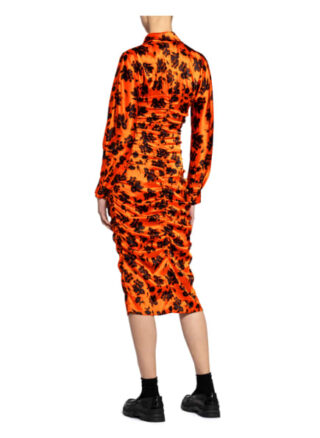 Ganni Seidenkleid, Orange