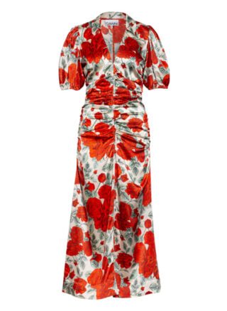Ganni Seidenkleid, Rot