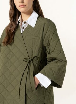 Ganni Steppjacke, Grün