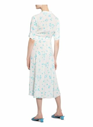 Ganni Wickelkleid, Blau