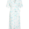 Ganni Wickelkleid, Blau