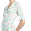 Ganni Wickelkleid, Blau