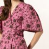 Ganni Wickelkleid Damen, Pink