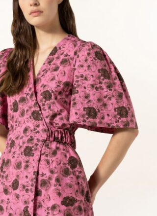 Ganni Wickelkleid Damen, Pink