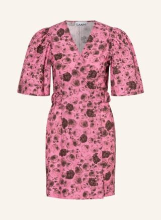 Ganni Wickelkleid Damen, Pink