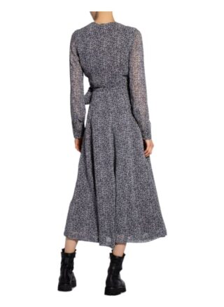 Ganni Wickelkleid, Schwarz