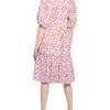 Gestuz Kleid Averygz in Wickeloptik, Pink