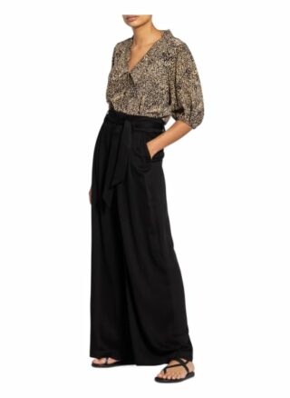 Gestuz Paperbag-Hose Berta, Schwarz