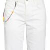 Goldgarn Denim Jeans-Shorts Augusta, Weiß