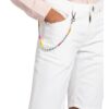 Goldgarn Denim Jeans-Shorts Augusta, Weiß