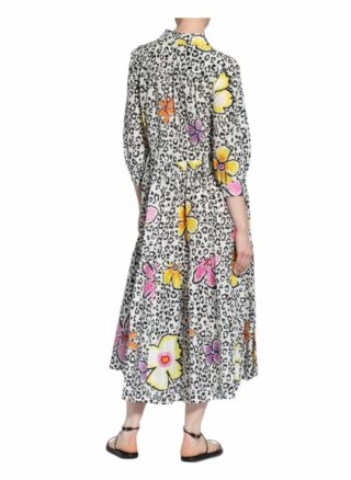 Grace Hemdblusenkleid mit Seide, Weiß