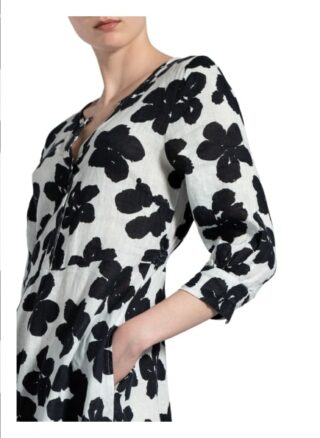 Grace Leinenkleid, Schwarz