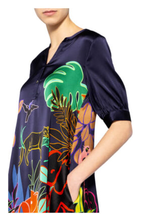 Grace Seidenkleid, Blau