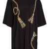 Hayley Menzies Jerseykleid mit Paillettenbesatz, Schwarz