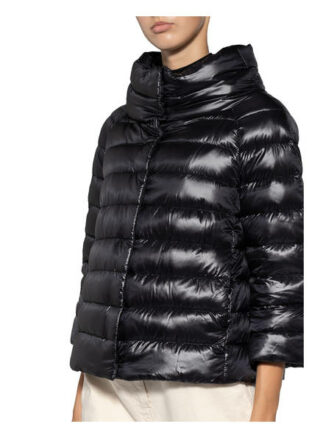 Herno Daunenjacke Sofia mit 3/4-Arm, Schwarz