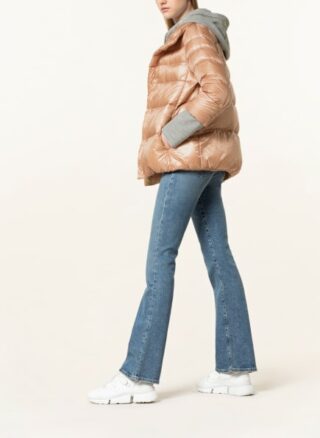 Herno Daunenjacke im Materialmix, Pink