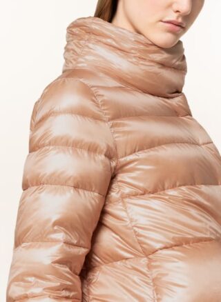 Herno Daunenjacke im Materialmix, Pink