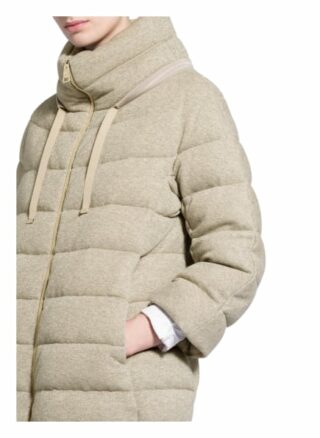 Herno Daunenjacke mit Glitzergarn, Beige