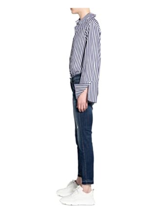 Herrlicher Destroyed Jeans Touch Cropped, Blau