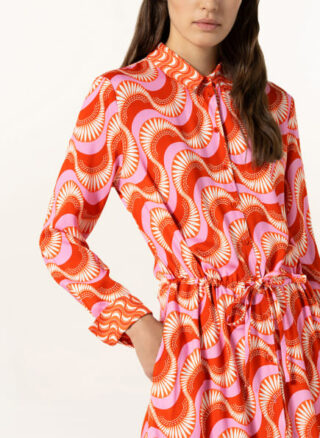 Herzensangelegenheit Hemdblusenkleid, Orange