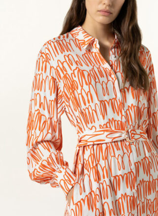 Herzensangelegenheit Hemdblusenkleid, Orange