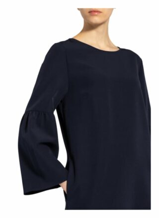 Herzensangelegenheit Kleid mit Rüschenbesatz, Blau