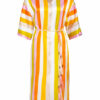 Herzensangelegenheit Seidenkleid, Orange