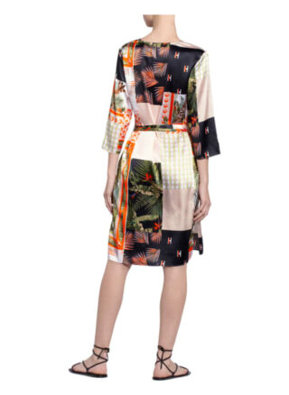 Herzensangelegenheit Seidenkleid mit 3/4-Arm, Weiß