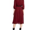 Hobbs Kleid Cece mit 3/4-Arm, Schwarz