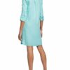 Hobbs Kleid Milla mit Leinen, Blau