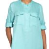 Hobbs Kleid Milla mit Leinen, Blau